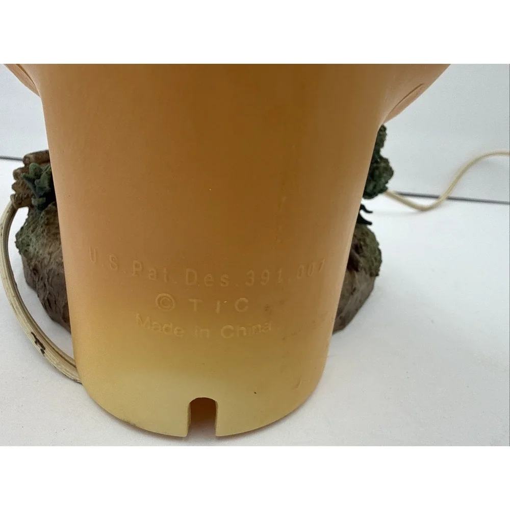 Vintage Rooster and Barn Farm Scene Rising Sun Moon Night Light Lamp Works Great